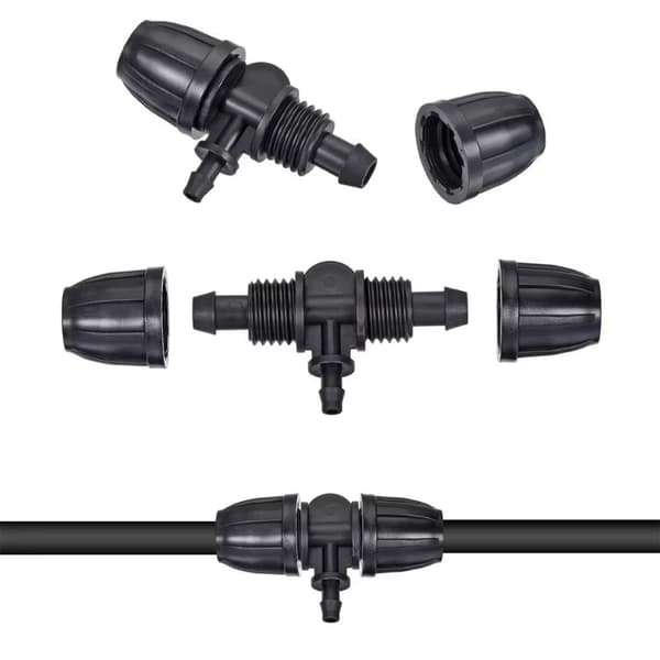 10 stk. havekobling 16 mm til 4/7 have-låse-T-stykke 10pcs