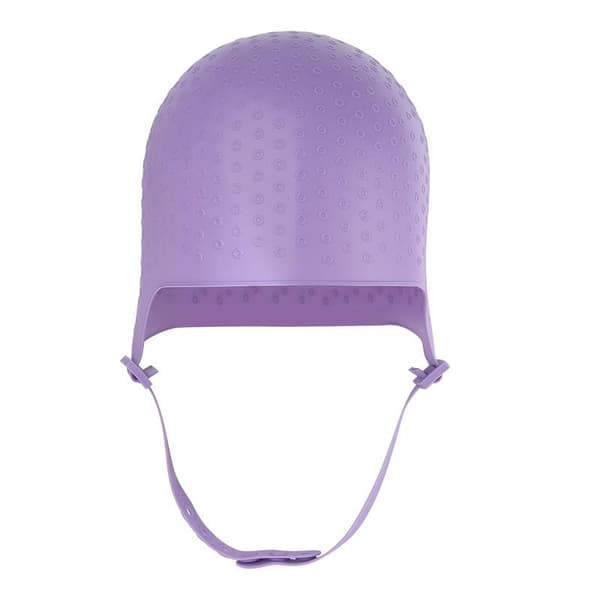 Justerbar Silikon Hår Highlight Hette Avtakbar Stropp Trekk Ho Purple
