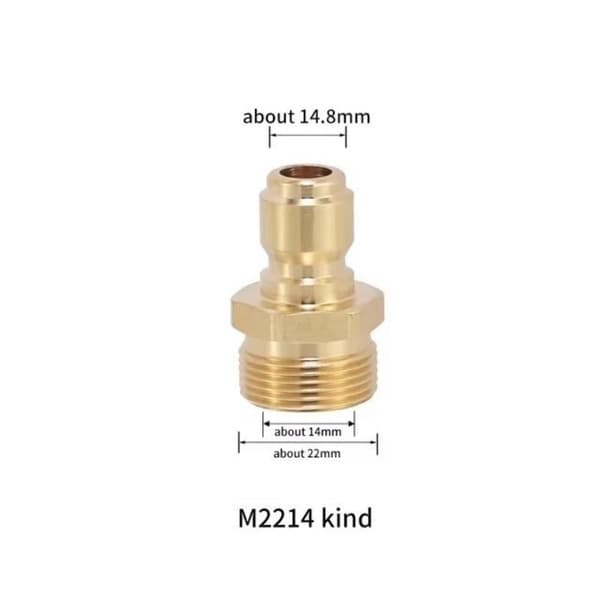 Snabbkoppling bricka mässing tryckavlastningsanslutning M22 15 hona Copper