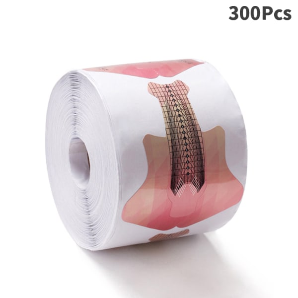 100/300 Stk Manicure Papir Negle Forms Negle Extension Form Guide 300Pcs
