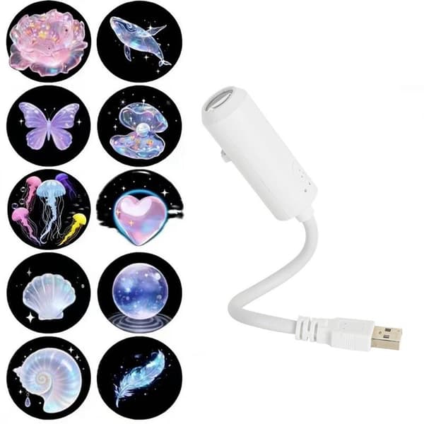 1 sæt USB Stjernehimmel/Ocean/Mælkevejen Serie Projektion Atmosfære L
