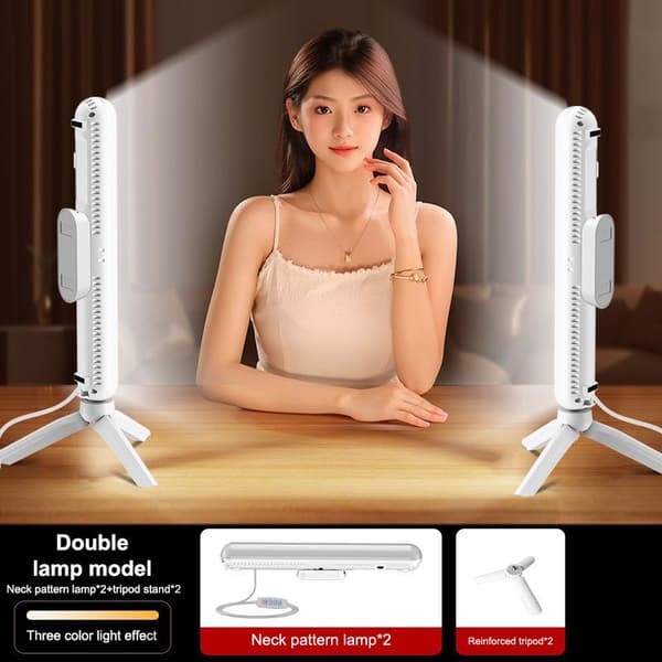 1/2 stk. Pro Fill Light Anker Live Streaming Rum Halslinjer Ansigt 2pcs