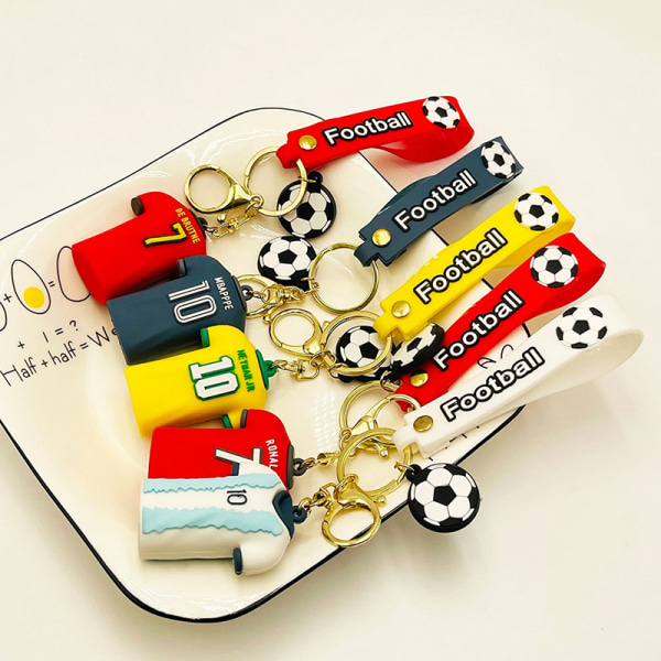 Fotbollströja Nyckelring e Nyckelring Fashion Par Bag Ornament A3