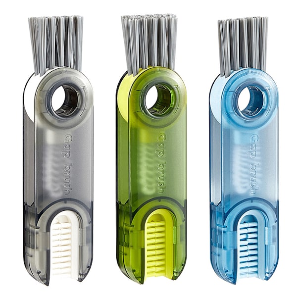 3 i 1 flaska Gap Cleaner Brush Multifunctional Cup Cleaner Br Gray