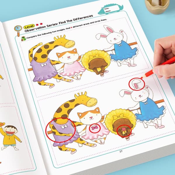 1Set Hitta skillnader Rolig bok Bilder och illustrationer Fi A1