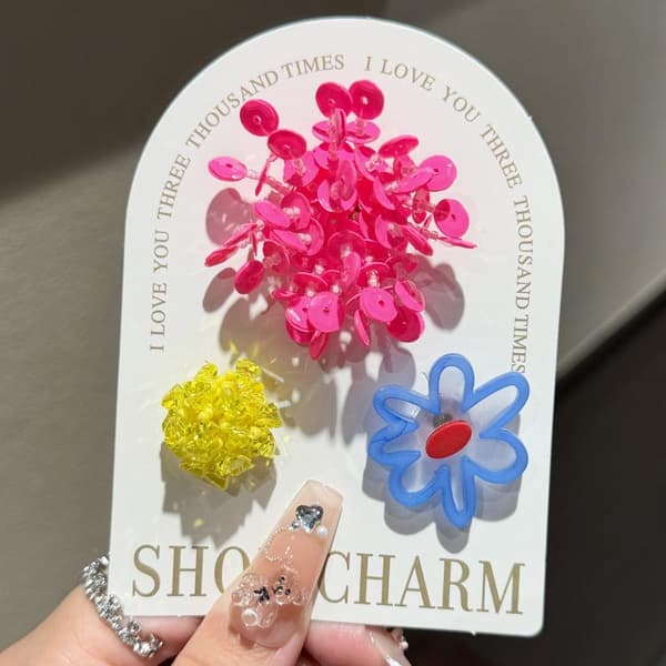 Jelly Blomster Charm Klar Kvast Perle Premium Træskotilbehør Til A3