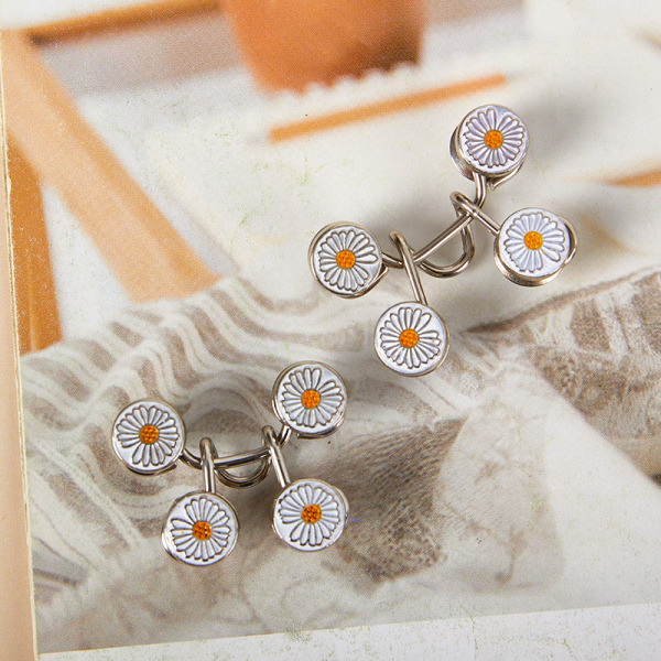 Button Clip Bukse Midjeknapper Justerbare knappnåler Pant Wais S