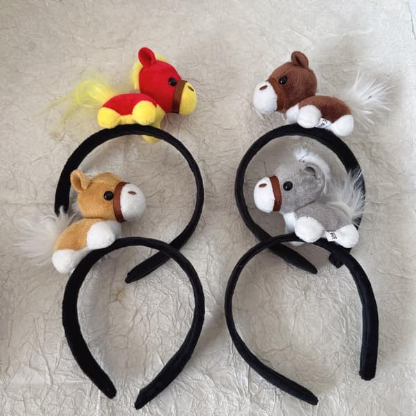 e Lilla Hästdocka Armband Snap Armband Fylld Hästhuvudb A2