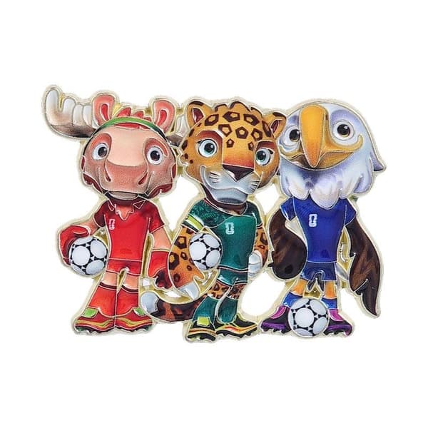 VM 2026 Maskot Emaljestifter til Fodboldfans Samling Ba A