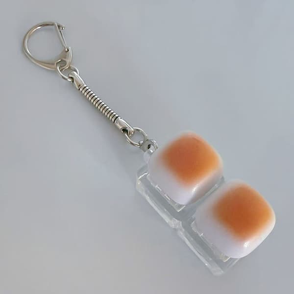 Karamelbrød Tastatur Nøglering Knap Lys Keycap 1PC 2