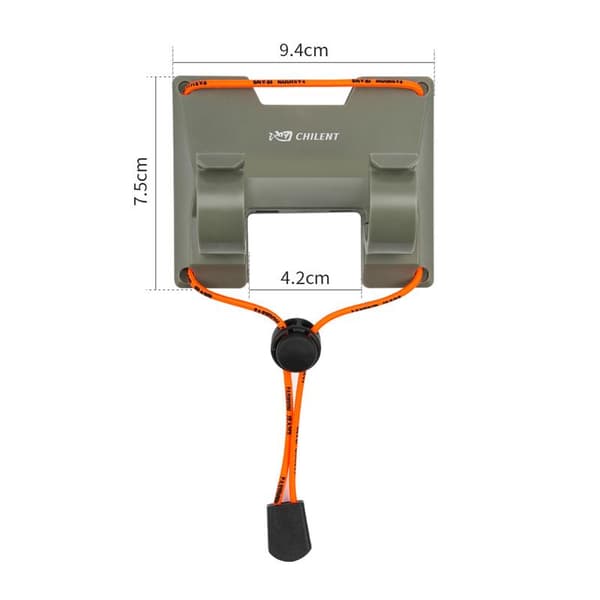 Utomhusproffs Bältesklämma Spöhållare Handsfree Slide Loc Black