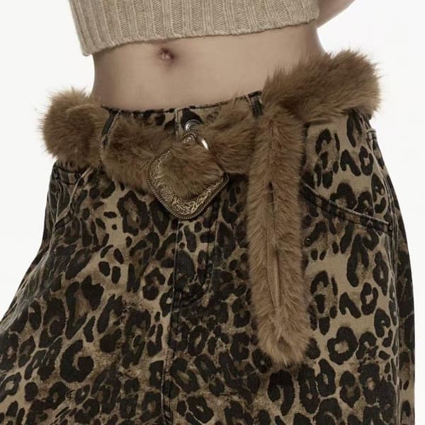 Dam plyschbälte modetrend Y2k flickor gördel mångsidig jea A2