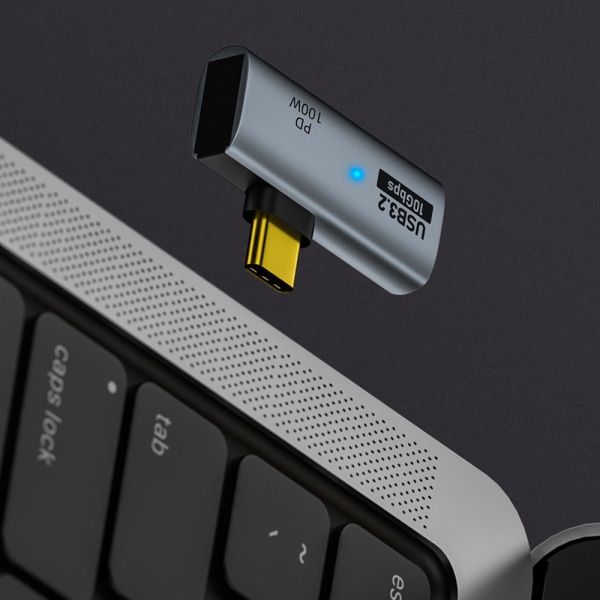USB Type-C 10Gbps OTG 2in1-adapter med 100W PD-laddningsanslutning Adapter