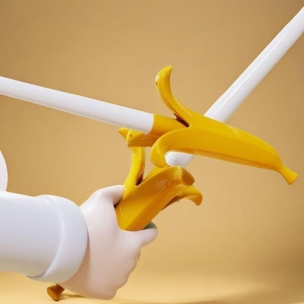 3D-printet banan-teleskopsværd A1