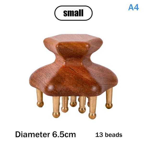 Sandelved Tann Solid Kobber Meridian Børste Håndtak Hodebunn Massa A4