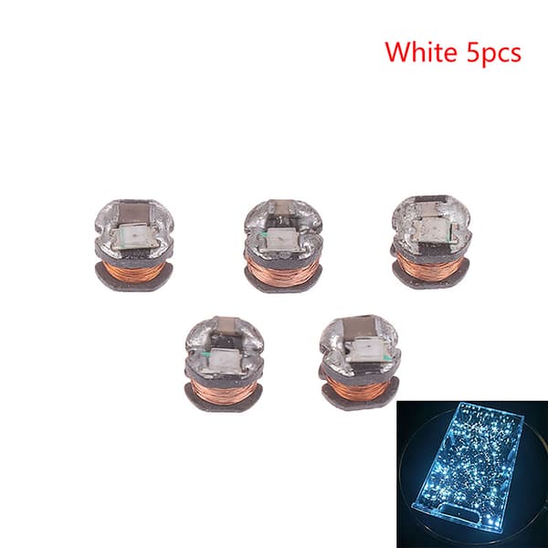 5 stk DC5V trådløs strømforsyning sender spole USB-mottaker White