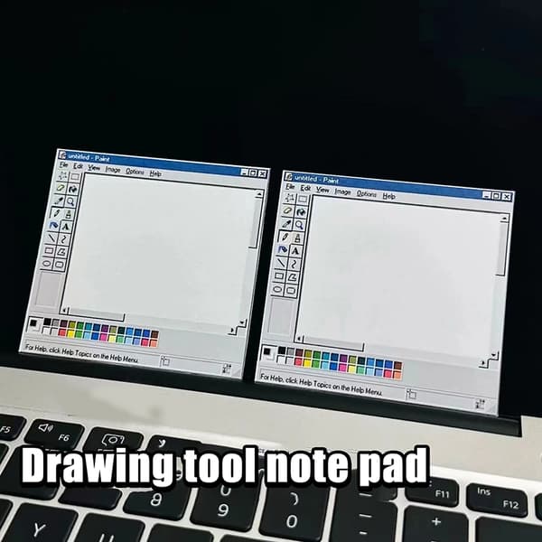 50 ark vintage computer tegning sticky notes - ideel til kunst A3