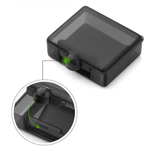 3 stk Pill Tablet Box Organizer Medisinholder Oppbevaringssmykker Transparent