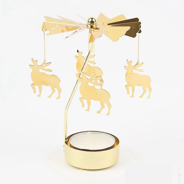Joulun kynttilänjalat Romantic Spinning Carrousel Tea Light Xm Carousel