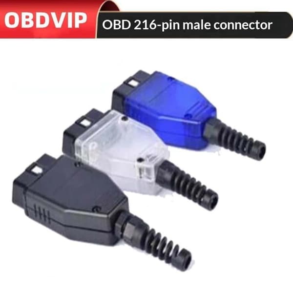 16-bens OBD2 forlængerkabel OBDII han til hun automatisk diagnostik Transparent