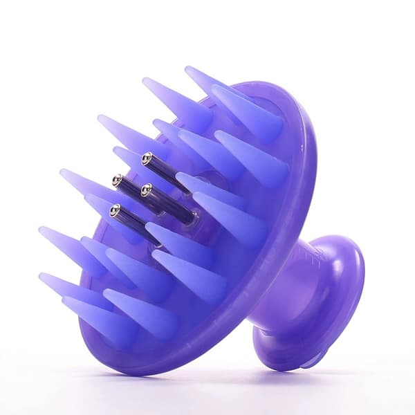 1 stk multifunktionel silikone hovedbundsapplikator hovedmassagebil Pink