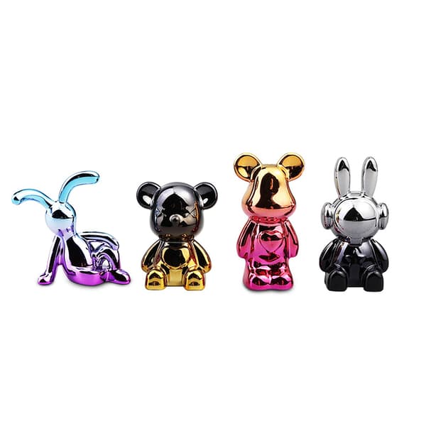 4 kpl e Cartoon Bear Auton Sisustus Car Center Consol A8