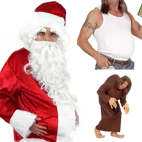 Uppblåsbar Gravid Ölmage Tomtemage För Halloween Cosplay