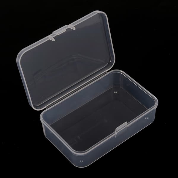 1st genomskinlig plast med lock förvaringsboxsamling