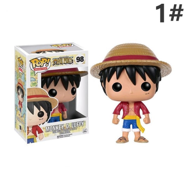 1 stk Anime One Piece figur Luffy per Brook Usopp figurdukke 1#
