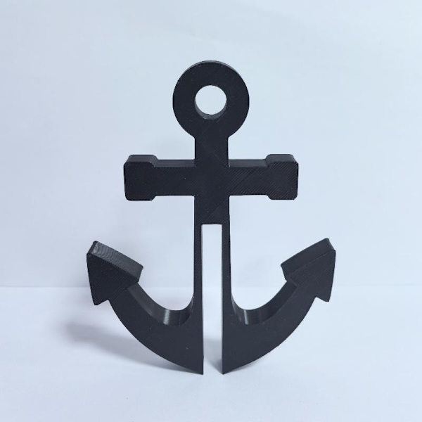 Ankarformad badrumskrok Black
