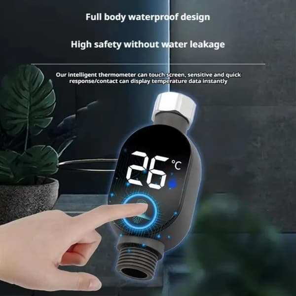 Vandhane Vandtermometer Brusebad Temperaturmåler LED Display