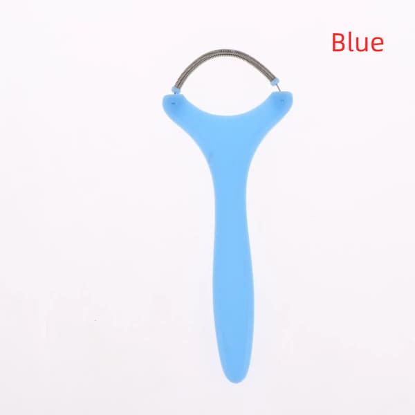 Ansiktshårfjerner Manuell Fjærdesign Bærbar Blue