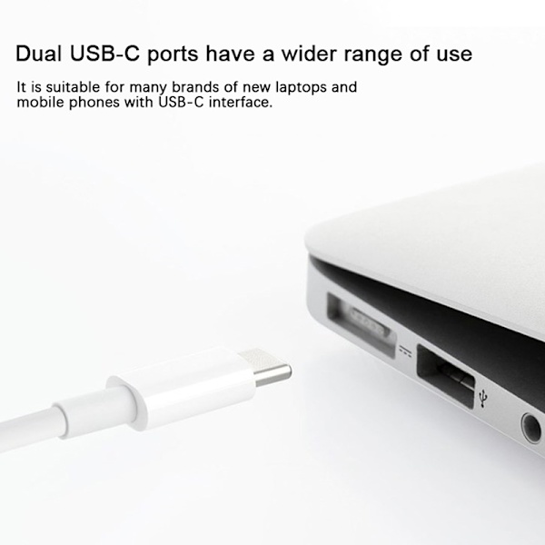USB Typ C Till USB C 65W PD Snabbladdningskabel Typ C Snabb Cha 2M