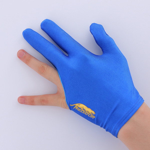 Biljardi Glove Finger Pool Pelaajat Käsineet Brodeerattu Slip-pro blue the left hand