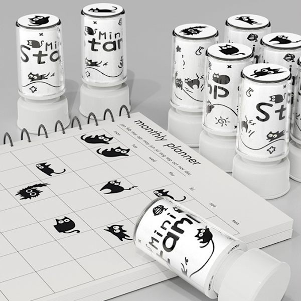 Roliga kattstämplar A3