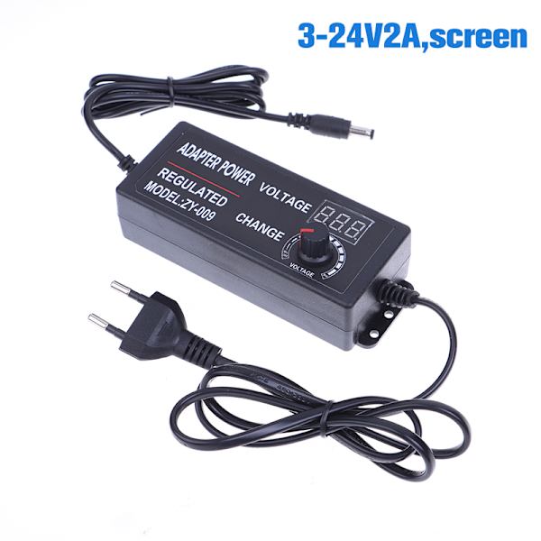 Säädettävä power AC DC 220V - 3V-36V 1/2/3/5A Universal 9(3-24V2A,screen)