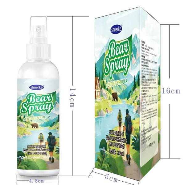 100 ml vildtdyrsafvisende spray til vandreture og camping til beskyttelse A1