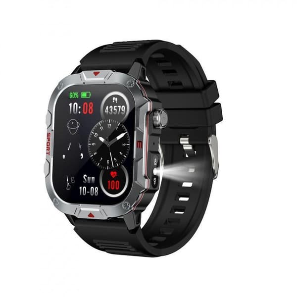 Smartklokke for menn 2,19'' Blodoksygen Bluetooth-samtale W A