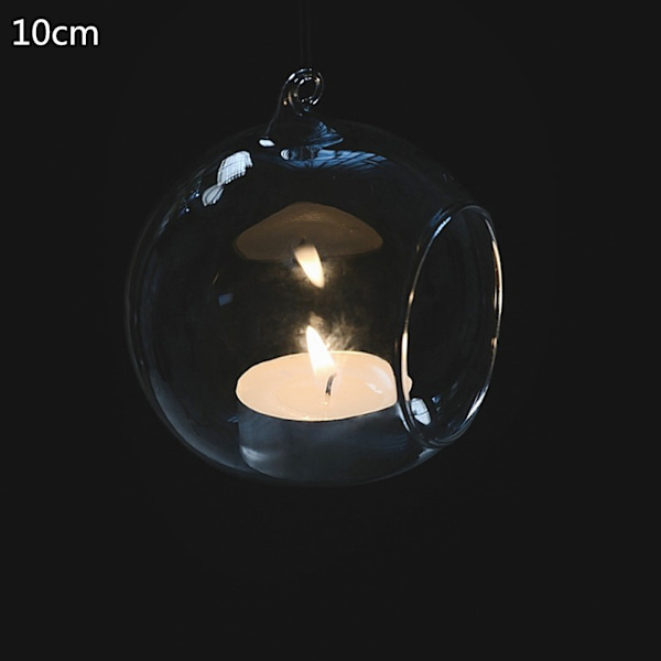 Rund bubbla hängande klar glas terrarium luft  Tealight ljus 10厘米直径