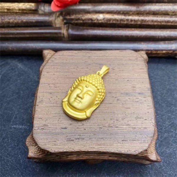 Buddhistiska Guanyin hängsmycke Halsband Guldpläterad Style Ornament M A3
