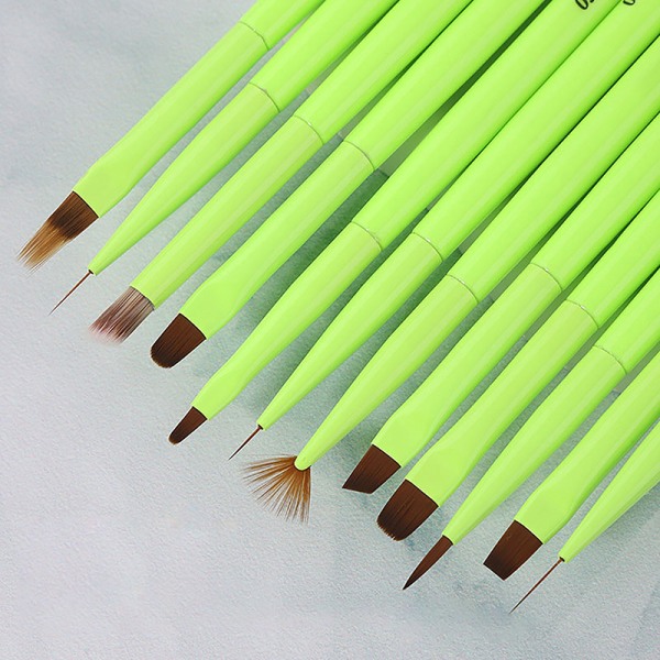 Nail Art Design Borstar Dotting Pen Tool Set Målning UV Gel Dr 10