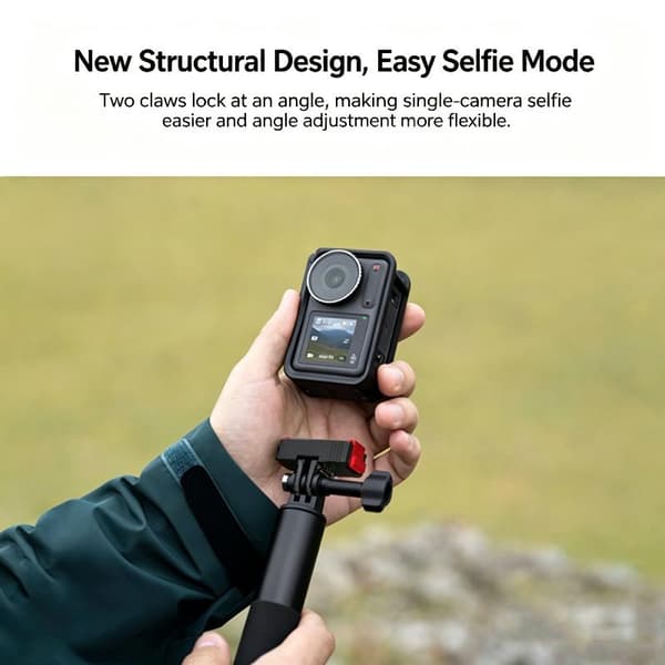 Magnetisk hurtigutløseradapterbase i legering for Insta360 AcePro2 Plastic Action6 NANO