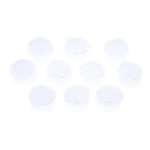 Passar för 20 mm 20 st plastflaskadapter med hål klar Cos B