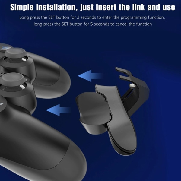 För PS4 Controller Back Button Attachment Dual4 Rear Extension