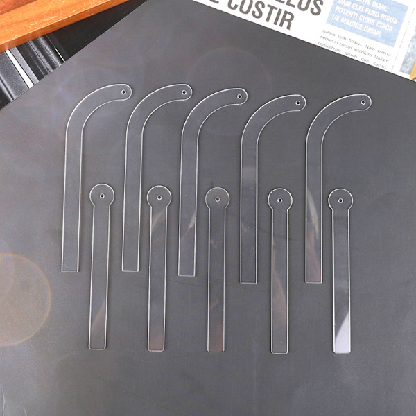1/5 st Clear Earring Display Holder Bäreffekt Stick Ear St C 5Pcs