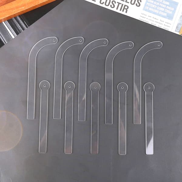 1/5 stk Klar øreringe Display Holder Bærende Effekt Stick Ear St B 5Pcs