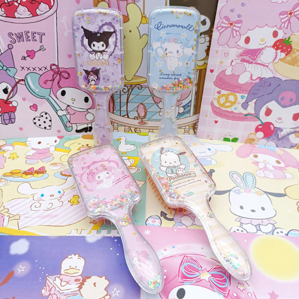 Sarjakuva Sanrio Air Cushion Comb Kuromi Cinnamoroll MyMelody Ani A3