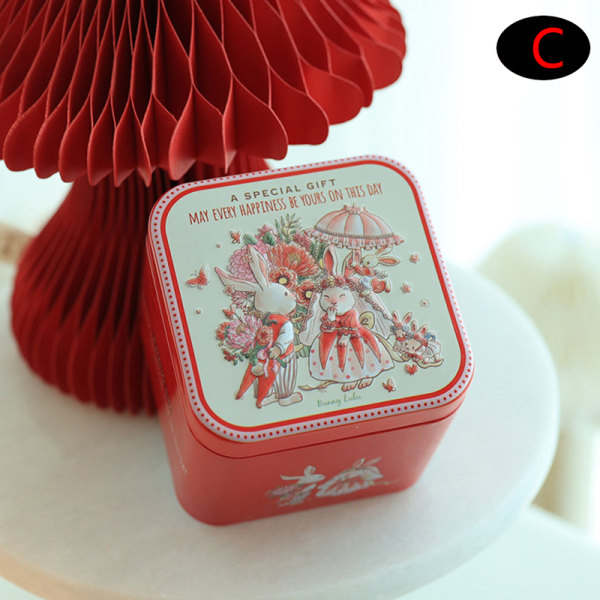 Easter Square Box Candy Box Easter Bunny Printing Tin Blikk C