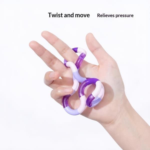 Fidgetleksaker med galen bana i gradientfärg, smidig böjbar design 4