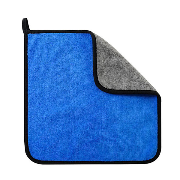 Dobbeltsidet tykt håndklæde koralfleece superabsorberende håndklædebil C 30*60cm